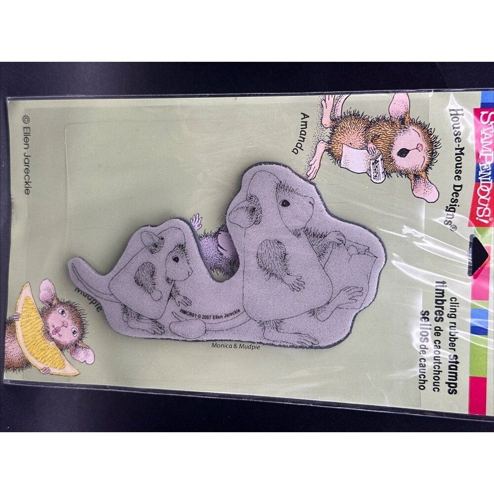House Mouse  Trick Or Treat Candy Corn Treats Halloween Cling Rubber Stamps